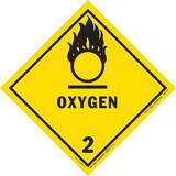 De Leone HML425 Labels, Oxygen - Class 2, 4