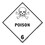 De Leone HML515 Labels, Poison - Class 6, 4" x 4" (vinyl), Price/500 /roll