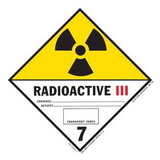 De Leone HML518 Labels, Radioactive Iii- Class 7, 4