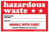 De Leone HML636 Labels, Hazardous Waste, 4