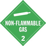 De Leone Labels, Non-Flammable Gas - Class 2, 10¾