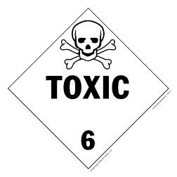 De Leone Labels, Toxic - Class 6, 10&#190;" x 10&#190;" (tagboard)