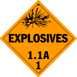 De Leone HMP430438 10&#190;" x 10&#190;" (tagboard), Hazardous Materials Placards
