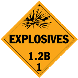 De Leone HMP439448 10&#190;" x 10&#190;" (tagboard), Hazardous Materials Placards