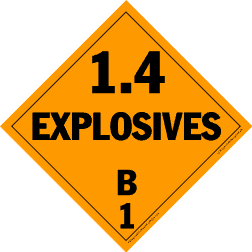 De Leone HMP456462 10&#190;" x 10&#190;" (tagboard), Hazardous Materials Placards