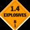 De Leone HMP456462 10&#190;" x 10&#190;" (tagboard), Hazardous Materials Placards, Price/25 /pack