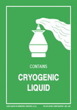 De Leone IATA443 Labels, Cryogenic Liquid, 3
