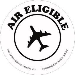 De Leone IATA203 Labels, Air - Eligible, 2" dia. (paper)