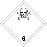 De Leone IATA537 Labels, Poison - Class 6, 4