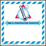 De Leone IATA801 Labels, Time & Temperature Sensitive, 4