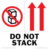 De Leone IPM324 Labels, Do Not Stack - (Double Arrows Up), 4