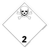 De Leone Labels, Toxic Gas - Class 2, 10¾