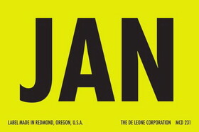 De Leone Labels, Jan., 2" x 3"