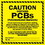 De Leone PCB601 Labels, Caution Contains Pcbs - (Polychlorinated Biphenyls) - A Toxic Environmental Contaminant Requiring Special Handing And Disposal In Accordance With -, 6" x 6", Price/50 /pack