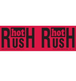 De Leone SCL1401 Labels, Hot Rush - Hot Rush, 2" x 6"