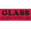 De Leone SCL204B Labels, Glass - Handle With Care, 1&#189;" x 4" fluorescent red, Price/500 /roll