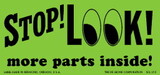 De Leone SCL215 Labels, Stop - Look! -More Parts Inside!, 2