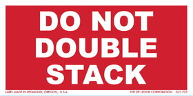 De Leone SCL-222 2" x 4" Do Not Double Stack, Label