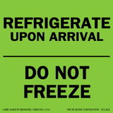 De Leone SCL225 Labels, Refrigerate Upon Arrival -Do Not Freeze, 3