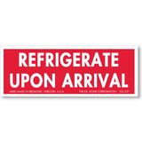 De Leone SCL237 Labels, Refrigerate Upon Arrival, 1½