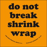 De Leone SCL269 Labels, Do Not Break Shrink Wrap, 2
