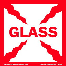 De Leone SCL506 Labels, Glass, 4" x 4"