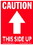 De Leone SCL511B Labels, Caution - This Side Up - (Up Arrow), 3" x 4", Price/500 /roll