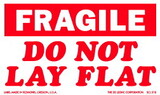 De Leone SCL518 Labels, Fragile - Do Not Lay Flat, 3