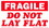 De Leone SCL518 Labels, Fragile - Do Not Lay Flat, 3" x 5", Price/500 /roll