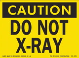 De Leone SCL523 Labels, Caution - Do Not X-Ray, 3
