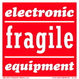 De Leone SCL526 Labels, Electronic - Fragile - Equipment, 4