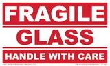 De Leone SCL547 Labels, Fragile - Glass - Handle With Care, 3