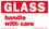 De Leone SCL558 Labels, Glass - Handle With Care, 3" x 5", Price/500 /roll