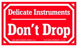 De Leone SCL578 Labels, Delicate Instruments -Don'T Drop, 3" x 5"