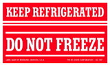 De Leone SCL587 Labels, Keep Refrigerated - Do Not Freeze, 3