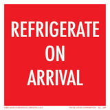 De Leone SCL589 Labels, Refrigerate On Arrival, 4
