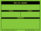 De Leone Labels, Bill Of Lading - Pieces - Weight - Comments, 3