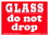 De Leone SCL595B Labels, Glass - Do Not Drop, 3" x 4", Price/500 /roll