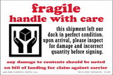 De Leone SCL839 Labels, Fragile Handle With Care - This Shipment Left Our Dock In Perfect Condition. Upon Arrival, Please Inspect, 4