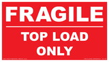 De Leone SCL902 Labels, Fragile - Top Load Only, 4