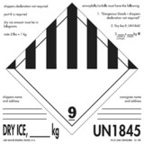 De Leone SCL909 Labels, Dry Ice, ___ Kg - Un1845, 6