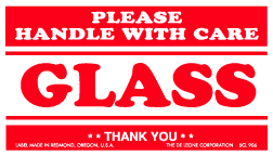 De Leone Glass / Please Handle With Care, Label