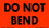 De Leone SCL210 Lables, Do Not Bend, 2" x 3" fluorescent red, Price/500 /roll