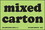De Leone SCL257 Labels, Mixed Carton, 2" x 3" fluorescent green, Price/500 /roll