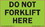 De Leone SCL621 Lables, Do Not Forklift Here, 3" x 5" fluorescent green, Price/500 /roll