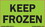 De Leone SCL623 Lables, Keep Frozen, 3" x 5" fluorescent green, Price/500 /roll