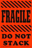 De Leone SCL802 Labels, Fragile - Do Not Stack, 4