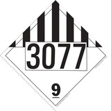 De Leone Labels, Un 3077 Environmentally Hazardous Substances, Solid, N.O.S. Misc. - Dangerous Goods - Class 9, 10¾