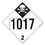 De Leone SDP465 Labels, Un 1017 - Chlorine - Inhalation Hazard - Class 2, 10&#190;" x 10&#190;" (tagboard), Price/25 /package