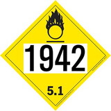 De Leone SDP541 Labels, (Vinyl)-Un 1942 Ammonium Nitrate - Oxidizer - Class 5.1, 10¾